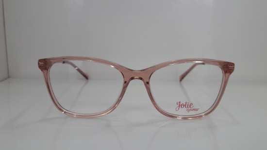 oculos de grau jolie infantil menina jo6078 t01 nude translucido