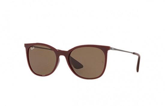  culos De Sol Feminino Ray Ban RB4326 606/73 Vinho lentes  Marrom-escuro Clssica