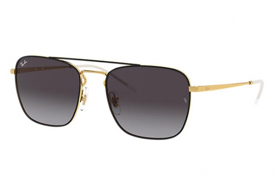 culos de Sol Ray-Ban RB3588 9054/8G 55-19 140 3N Dourado/Preto