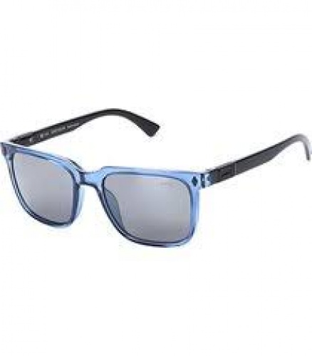 culos de Sol Colcci ARK C0081 K55 09 Azul Lente Espelhada Prata Tam 53