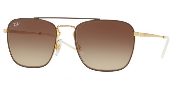 culos de sol Ray-Ban RB3588 9055/13 55-19 marrom degrad