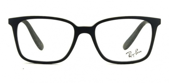 culos de grau Ray Ban RB 7167L 5196 53-17 Preto Fosco