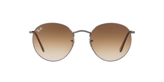 Ray-Ban ROUND METAL RB3447NL 004/51 Grafite Lente Marrom Degrad Tam 53