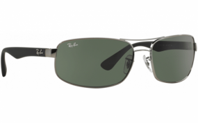 culos de Sol Ray-Ban RB3445 004 Grafite Lente Verde Escuro G15 Tam 64