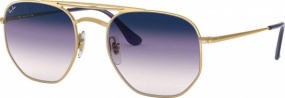 culos de sol Ray-Ban RB3609 9140/OU 54-20  145 2N - Ouro - Espelho Gradiente Violet-Blue