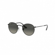 culos Solar Ray-Ban ROUND METAL RB3447NL 002/71 Preto Lente Cinza Verde Tam 53