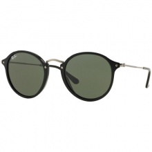 Ray-Ban Round Fleck RB2447 901 - Preto / Verde Clssico G-15