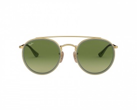 culos Ray-Ban RB3647-N 51 - Dourado e Verde - 9122/4M